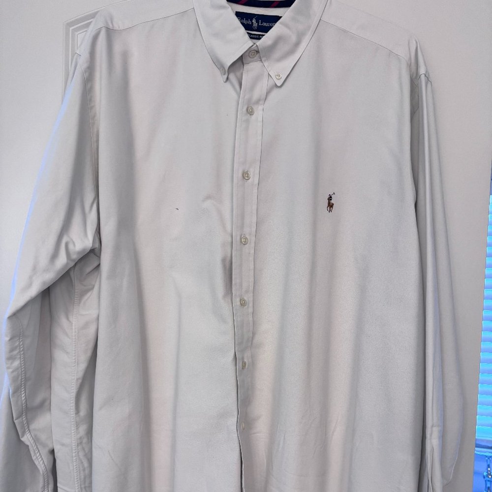 Polo Men's White Dress Shirt 2XB